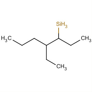Structure of silane, triethylpropyl-