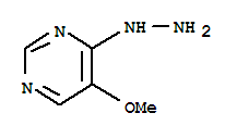 5-甲氧基-4-肼基嘧啶结构式