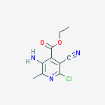 Ethyl 3-Amino-6-Chloro-5-Cyano-2-Methylisonicotinate结构式