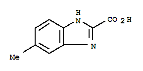Structure of 1H-Benzimidazole-2-carboxylicacid, 6-methyl-