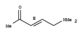 Structure of 3-PENTEN-2-ONE,5-(DIMETHYLAMINO)-,(E)-