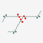 Structure of trimyristolein (C14:1,(cis)-9)
