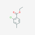 Structure of Ethyl 2-chloro-4-methylbenzoate