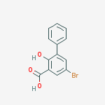 5-?bromo-?2-?hydroxy-?[1,?1'-?biphenyl]-?3-?carboxylic acid结构式
