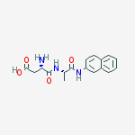 Structure of H-ASP-ALA-BETA-NA