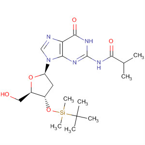 Structure of Guanosine,2'-deoxy-3'-O-[(1,1-dimethylethyl)dimethylsilyl]-N-(2-methyl-1-oxopropyl)-