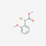 Structure of Benzeneacetic acid, alpha-broMo-2-Methoxy-, Methyl ester