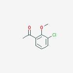 1-(3-Chloro-2-methoxyphenyl)ethanone结构式