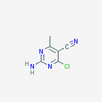 Structure of 2-AMino-4-chloro-6-MethylpyriMidine-5-carbonitrile