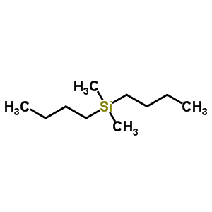 Structure of Silane, di-n-butyl-dimethyl-,