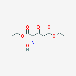 Structure of 2-(HYDROXYIMINO)-3-OXO-PENTANEDIOIC ACID 1,5-DIETHYL ESTER,