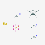 Structure of TRIS(ACETONITRILE)PENTAMETHYLCYCLOPENTADIENYLRUTHENIUM (I) HEXAFLUOROPHOSPHATE