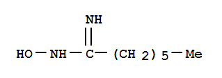 Structure of N-HYDROXYHEPTANIMIDAMIDE