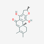 Structure of (9R,11bR)-7,11-dihydroxy-3,4,9,11b-tetramethyl-1,8,9,11b-tetrahydrophenanthro[3,2-b]furan-6(2H)-one