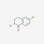 Structure of 2,6-dibromo-3,4-dihydro-2H-naphthalen-1-one