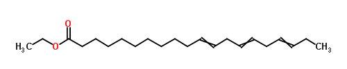 Structure of ethyl icosa-11,14,17-trienoate