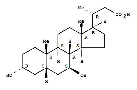 24-norursodeoxycholic acid结构式
