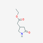 Structure of ethyl 2-(5-oxopyrrolidin-3-yl)acetate