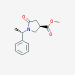 Structure of (S)-Methyl 5-oxo-1-((R)-1-phenylethyl)pyrrolidine-3-carboxylate