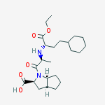 Structure of (2S,3aS,6aS)-1-[(2S)-2-[[(1S)-3-Cyclohexyl-1-(ethoxycarbonyl)propyl]aMino]-1-oxopropyl]octahydro-cyclopenta[b]pyrrole-2-carboxylic Acid