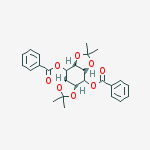 Structure of 1,2:4,5-BIS-O-(1-METHYLETHYLIDENE)-MYO-INOSITOL DIBENZOATE