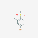 4-Bromo-2-methyl-1-(methylsulfonyl)benzene结构式