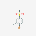 1-bromo-2-methyl-4-(methylsulfonyl)benzene结构式
