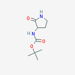 3-BOC-氨基吡咯烷-2-酮结构式