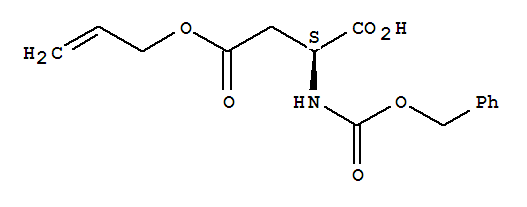 Structure of Z-L-aspartic acid β-allyl ester