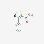 4-Phenylthiazole-5-carboxylic acid结构式