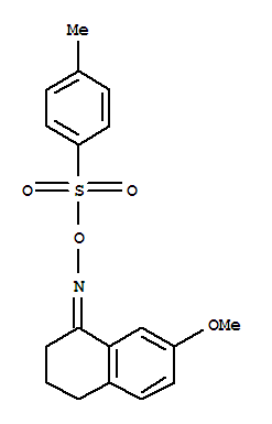 Structure of 3,4-DIHYDRO-7-METHOXY-2H-1-NAPHTHALENONE-O-TOSYLOXIME