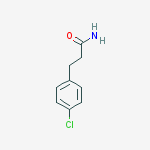 3-(4-Chlorophenyl)propanamide结构式