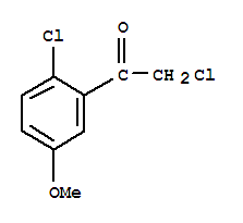 Structure of ACETOPHENONE,2,2-DICHLORO-5-METHOXY-