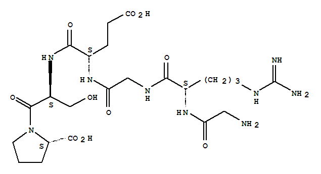 Structure of glycyl-arginyl-glycyl-glutamyl-seryl-proline