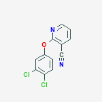 Structure of 2-(3,4-DICHLOROPHENOXY)-3-PYRIDINECARBONITRILE