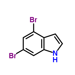 Structure of 4,6-DIBROMOINDOLE