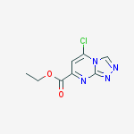 Ethyl 5-chloro[1,2,4]triazolo[4,3-a]pyrimidine-7-carboxylate结构式