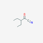 Structure of Pentanenitrile, 3-ethyl-2-oxo-