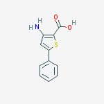 Structure of 2-Thiophenecarboxylic acid, 3-amino-5-phenyl-