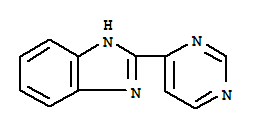 Structure of 1H-Benzimidazole,2-(4-pyrimidinyl)-