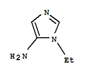 Structure of IMIDAZOLE,5-AMINO-1-ETHYL-