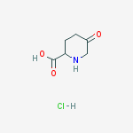 Structure of 5-Oxopiperidine-2-carboxylic acid hydrochloride