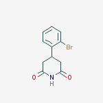 Structure of 4-(2-bromophenyl)piperidine-2,6-dione