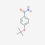 Structure of 4-[(2-methyl-2-propanyl)oxy]benzamide